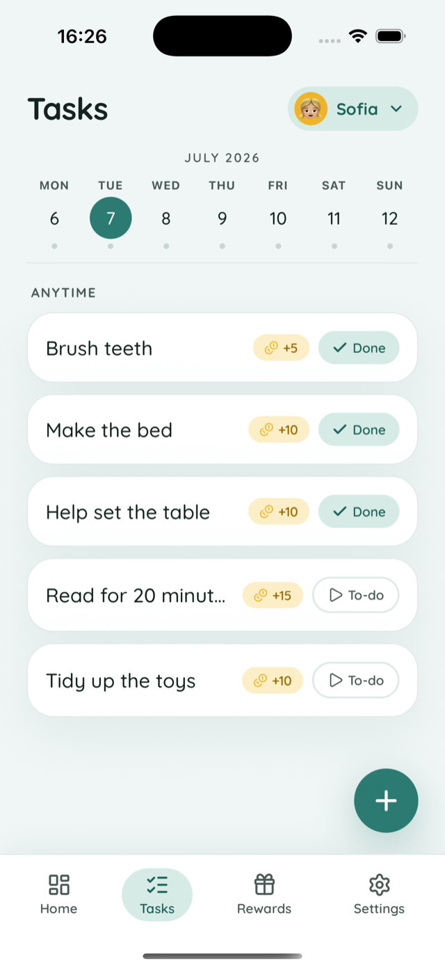 Assigning a task in Lootti
